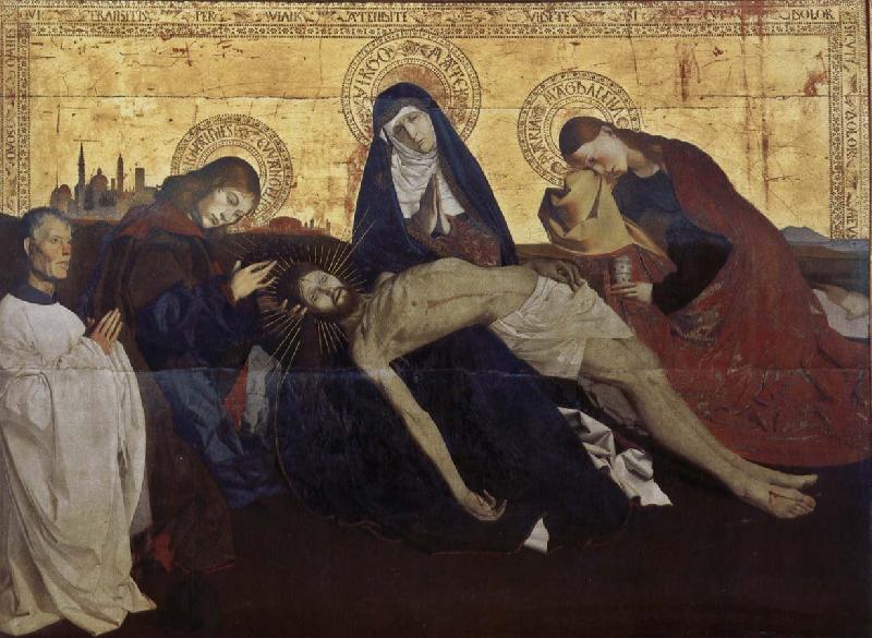 Enguerrand Quarton Our Lady of condolences to Jesus France oil painting art